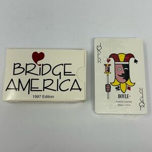 Vintage 1997 Hoyle BRIDGE AMERICA ACBL Playing Card Deck CARDS New SEALED Q5